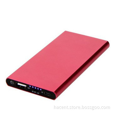 10000mah slim size metal case power bank